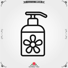 Aromatherapy icon, accessory for aromatherapy. Concept illustration for web site