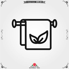 Aromatherapy icon, accessory for aromatherapy. Concept illustration for web site