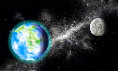 planet and moon