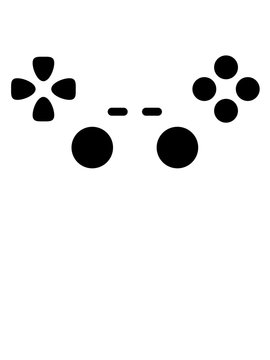 Tasten Knöpfe Controller Design Logo Clipart Cool Gamer Zocken Spielen Konsole Games Spiele Nerd Freak Spaß Hobby Geek