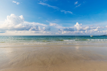 Summer background with  beautiful landscape view from samet island in Thailand.