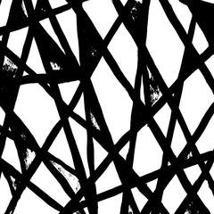 Fototapeta premium Brush grunge pattern. White and black vector.