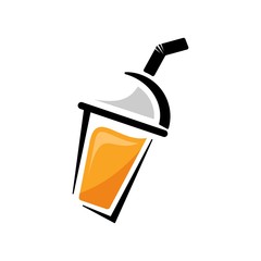 DRINK CUP ICE  LOGO VECTOR