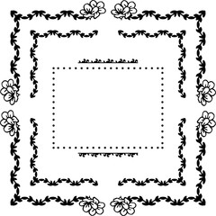 Vector illustration elegant flower frame for ornate of banner