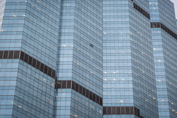 Modern office building windows