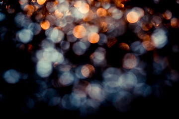 Abstract gold and white bokeh