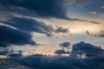 clouds and sky before sunset background