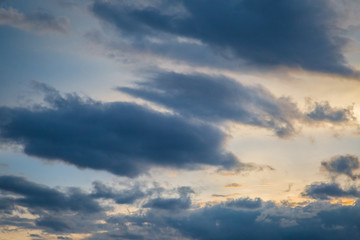 clouds and sky before sunset background