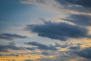 clouds and sky before sunset background