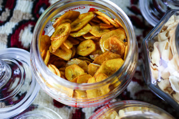 Various snacks treat during Eid al-Fitr celebrations in the village, which have various types of snacks