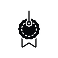 Black solid icon for tags price