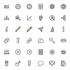 Fototapeta premium Line icon set