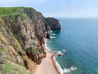Russia, Vladivostok.Beautiful island of Shkot in sunny summer day