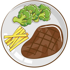 steak vector clipart