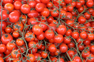 background of ripe tomatoes