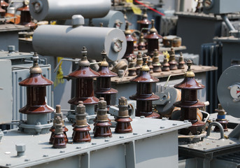 old used electrical transformer