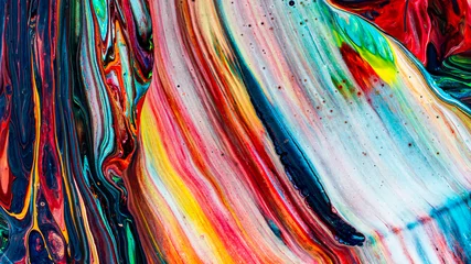 Abstrakter Hintergrund der Acrylfarbe © khamkula