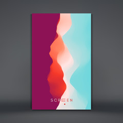 Cover design template. Abstract background with dynamic effect. Vector illustration for advertising, marketing and presentation.