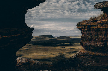 beautiful scenery. Khakass steppe in summer