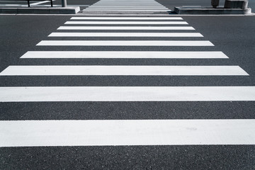 Crosswalk on the road