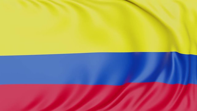 4K Seamlessly Looping Colombia Flag Series E