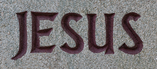 Jesus Inschrift Schriftzug - obrazy, fototapety, plakaty