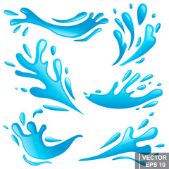 Splash of water. Songkran Festival Spray. Douche. Waves. Water. For your design.