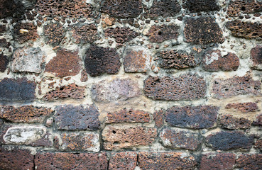 Old brick wall patterned surface
