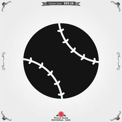 Sport ball icon. Flat vector illustration isolated on background