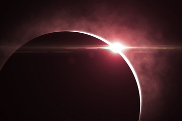 Beautiful solar eclipse