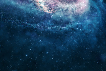 Cosmic universe star cloud and galaxy - obrazy, fototapety, plakaty