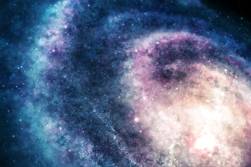Fototapeta na wymiar Cosmic universe star cloud and galaxy