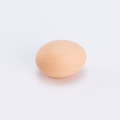 an egg on white background