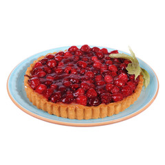 Baking carved on a white background