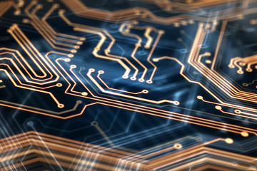 Orange circuit board