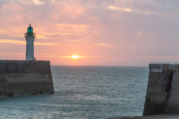 Fototapeta premium lighthouse at sunset