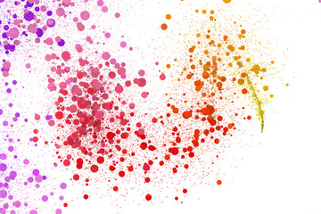 Colorful rainbow color points.