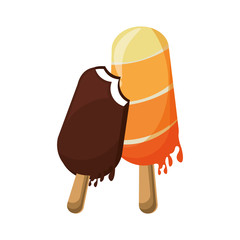 ice lolly popsicle icon cartoon