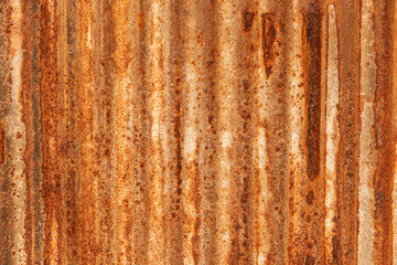 Fototapeta premium Orange Metal rusty background, Metal grunge texture on galvanized iron plate