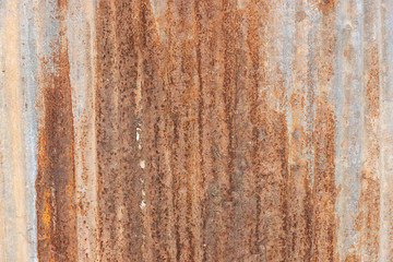 Orange Metal rusty background, Metal grunge texture on galvanized iron plate
