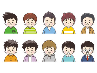 若い男性いろいろ