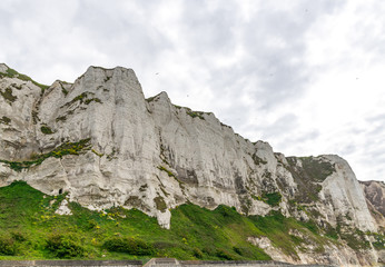 Chalk cliffs in normandy