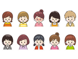 若い女性いろいろ