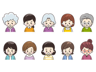 中高年女性いろいろ