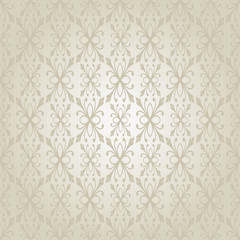 silver wallpaper pattern - floral texture