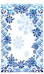 Blue winter frame