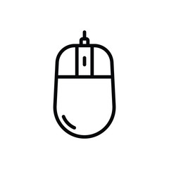 Black line icon for mouse 