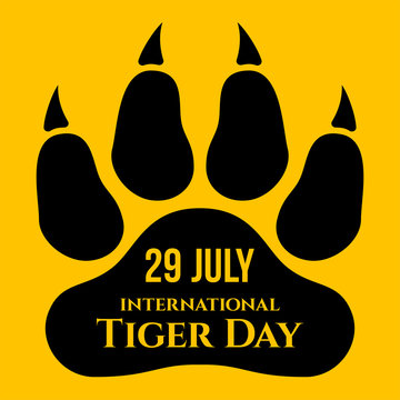 International Tiger day. Vector illustration.