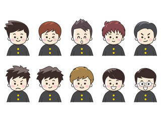 中高生の男子いろいろ（学ラン）