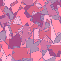 Seamless abstract ethnic pattern.Geometric background with rectangles